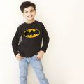 The Shop - BATMAN Full Sleeves Black T-Shirt For  Boys & Girls Kids, 1 Year To 14 Years - BM-B1. 