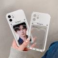 Korean INS Screenshot Card Bag Phone Case For iPhone 11 12 13 Pro XS Max X XR SE 7 8 Plus Photo Frame Soft Shockproof Back Cover. 