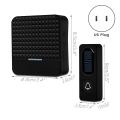 Wireless Solar Doorbell Solar Power Charging Doorbells Chime Kit IP65 Waterproof US Plug. 