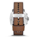 Fossil FS4929 Leather Strap Wrist Watch For Men. 