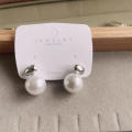 New 2023 New French Elegant Gold Color Bean pliced Pearl Earring Fahion Jewelry Women weet Acceorie Gift. 