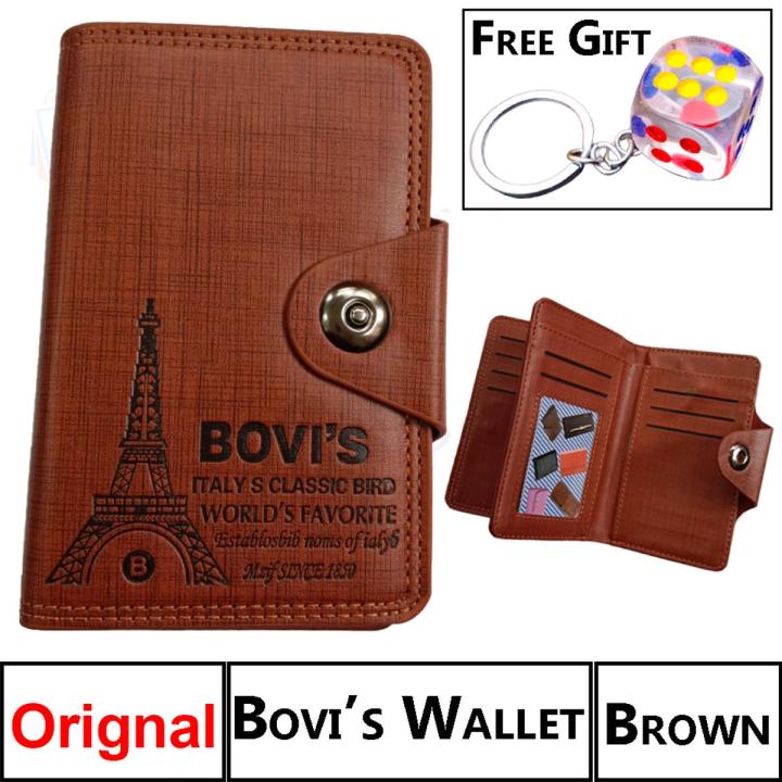 Bovi's PU Leather Wallet for Men High Quality – Pocket Friendly - Multi Purpose Pockets – ATM Card Holder Pockets – Stylish Wallet for Men