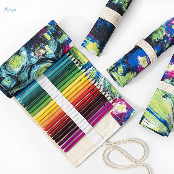 Colored%20Pencil%20Wrap%20Fabric%20Pencil%20Case%20Pencils%20Roll%20Holder%20for%20Hobbyist%2048%20Slots%20-%20Image%207