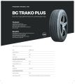 GTR TYRES 185/60R15 BG TRAKO PLUS |WITH NOZZEL| FOR HONDA CITY,AQUA,YARIS (EACH TYRE PRICE). 