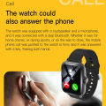 Smart watch call function for Android/iPhone, sports mode, pedometer, calories, Bluetooth calls, information push ﻿. 