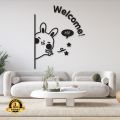 Welcome Switch Board Wooden Decorative I Wall Art Home Decor for Living Room, Bedroom, Kitchen, Classroom. 