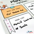 Daily Planner A4 Size Laminate with Board Marker Planner for Daily Task. 