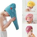 Magic Microfiber Shower Cap Embroidery Towel Bath Hats Dry Hair Cap Quick Drying Soft for Lady Turban Head. 