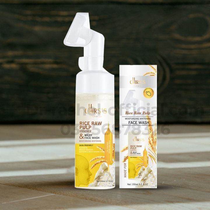 CHIRS'S%20Rice%20Raw%20Pulp%20Cleaning%20Moisturizing%20Whitening%20Face%20Wash-150ml%20-%20Image%203