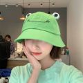 2020 Frog Bucket Hat for Women Summer Autumn Plain Women Panama Outdoor Hiking Beach Fishing Cap Sunscreen Female Sunhat Bob. 