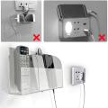 Transparent Acrylic Wall Mount Mobile Phone Charging Holder Stand AC Remote Holder 1/2/3/ Campartments. 