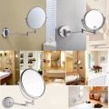 Mirror Magnifying Mirror LED and Non LED Both available 3X Zoom In Silver, Black, gold Full Adjustable Wall Mounted Makeup Mirror Two Side Double Magnifying Mirror 1 side Simple 2 side with 3X Magnification, 8 Inch Vanity Makeup Mirror for Bathroom  Zoom:. 