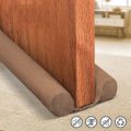 Twin Door Draft Stopper, Under Door Bottom Seal Strip Noise Blocker for Door Insulation and Soundproofing, Length Adjustable Suitable for Interior Doors Gap. 
