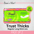 Trust Pads (Size Large 10 pcs Pack) Pack of 2. 