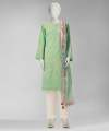 Junaid Jamshed - Green Lawn Embroidered  Women Unstitched 2 Piece Shirt Dupatta JDS-S-26-1366 MIRAAN-4. 