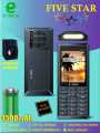 Etachi Five Star - 2.8 Inch Display - 3500mAH Battery - Dual Sim - PTA Approved - Auto call recording - Wireless FM Radio - Rejected unkown callers - PCBA MTK Processor - Audio & Video Player - Torch Light - Powerful Speaker - 1 Year brand warranty. 