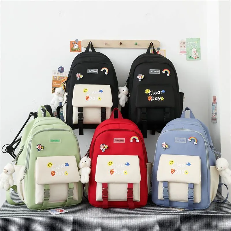 Backpack Set of School Bags for Girls Cute Back to School Bag