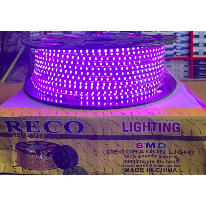 Purple Rope Led Strip light with Adapter 1 meter - RECO