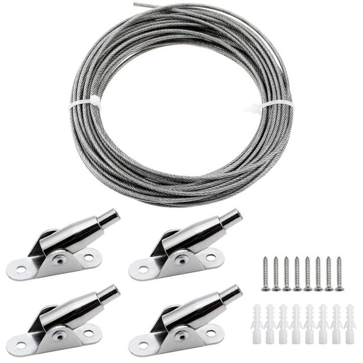 10M Stainless Steel Wire Rope Coated 2 mm Steel Rope Adjustable Curtain ...