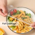 100 Pcs Disposable Cling Film Cover Elastic Food Storage Covers Disposable Bowl Covers Dish Plate Covers Transparent Universal Food Cover Stretch Lids For Cookware Kitchen Seal Lid Preservation Vacuum Food Storage Dust Proof Plastic Fresh Keeping Cover. 