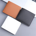 Thin design Leather wallet  Small Black color Men's wallet Vintage style Pu leather  holder for  use Business professionals Travel accessory Gift for men Minimalist lifestyle. 