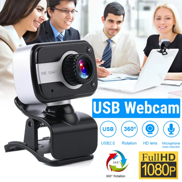 computer parts Upgraded 360° Rotatable HD Desktop Web Camera Portable ...