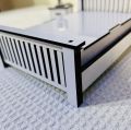1-12 Scale Bed and Mattress Structure with 2 side tables 2 Lapms for doll house furniture set. 