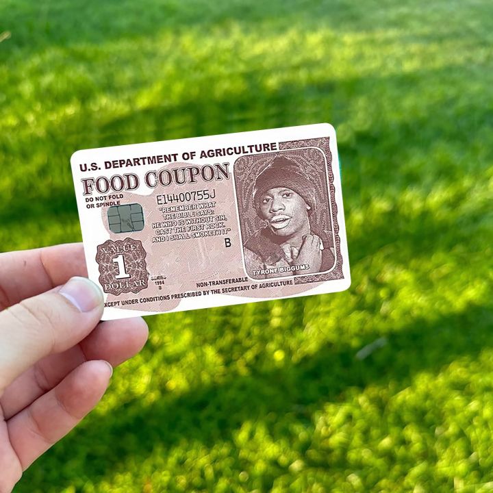 Funny Tyrone Biggums Debit Bank Credit Card Sticker