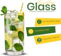 Fast Forward Unbreakable Plastic Tumblers (Set of 6) - BPA-Free Acrylic Glasses for Home & Outdoors - Stackable, Reusable, Lead-Free, and Dishwasher Safe - Clear Plastic Drinking Glasses (355ml & 474ml). 