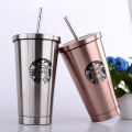 Starbucks Stainless Steel Coffee Tumbler With Straw. 