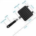 Waffle Maker Machine With Comfortable Handle For Kitchen Gas Stove Non Stick Waffle Maker Pan Press Plate Cooking Baking Tool in pakistan. 