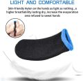 PUBG Mobile Finger Sleeve, Pack of 10 Finger Sleeves for Gaming, Anti-sweat Thumb Sleeves for Mobile Gaming, Breathable Pro Gaming Finger Gloves, Weightless Magnetic Touch Screen Finger Sleeves (Blue). 