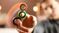 Stress Relief Magnetic 3 Rings - Magnetic Ring Fidget Toy, Finger Fidget Spinner, Decompression Toy for Stress and Anxiety Relief. 