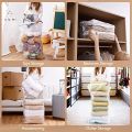 Cube Vacuum Bag Space Saver Organizer Compression Vacuum Sealer Storage Bags for Quilts Clothes 4 Corner Air Exhaust. 