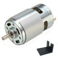 775 12V DC Motor – High Torque, Low Noise RS775 Motor with Ball Bearings (6000 RPM). 