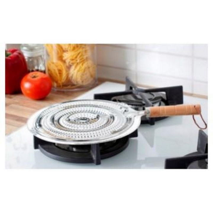 SImmer Ring - Heat Diffuser Stove Pan - Gas Electric Slow Cook Ring - 8-inch Diameter