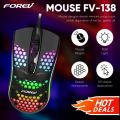 Mouse usb wired Forev FV-138 Multi DPI HighEnd Mouse With LED Light Backlit Effects - For PC & laptop. 