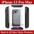 Apple iPhone 13 Pro Max Complete all Sides Border Protector + Back Matte Protector For Apple iPhone 13 Pro Max. 
