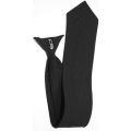 Men's Solid Black Clip-On Tie Black Neck Tie. 