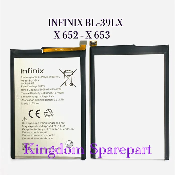 Infinix%20BL-39LX%20Battery%20Replacement%20For%20Infinix%20S5%20X652%20/%20S5%20Lite%20X652b%20/%20Smart%204%20X653%20with%204000mAh%20Capacity-Silver%20-%20Image%203