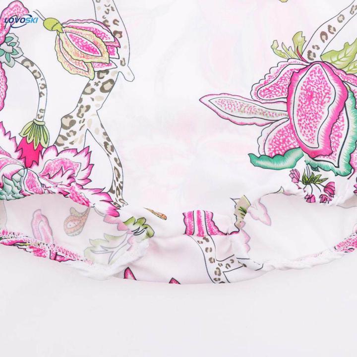 Baby Girls Floral Romper Bodysuit Jumpsuit Outfits Sunsuit 6-12 Months Style 1