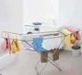 Sturdy Laundry Drying Rack – Foldable Wet Clothes Stand with Multiple Hanging Rods for Efficient Air Drying. 