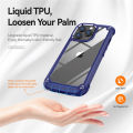 lthmy for Samsung Galaxy S21 Ultra 5G Transparent Hard PC Soft TPU Bumper Shockproof Protective Case Cover. 