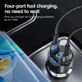 100W 4 Ports USB Car Charger Type C Fast Charging QC3.0 PD Car Chargers USB Type C Car Phone Charger for Iphone Xiaomi Samsung. 