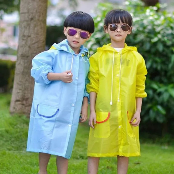 Waterproof 1PCS Kids Raincoat Children Rain Coat Rainwear Windproof Rainsuit  Style Student Poncho