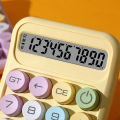Colorful small sugar cube calculator for high value students with flexible buttons science computer accounting office calculator. 