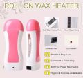 Wax Deal Depilatory Refill Machine With Roller Wax And Depilatory Wax Paper Universal Electric Wax Heater For Roller Wax Handy And Safe With Side Window for Wax Control Perfect And Sure Hair Removal Professional Use. 