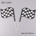 4/6pcs McQueen Car Birthday Cake Decoration Figure Cake Topper Flag Cupcake Topper Car doll gift. 