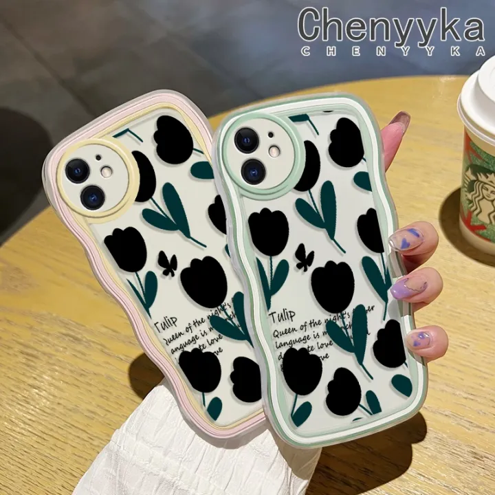chenyyka%20For%20Infinix%20Note%2011%20Case%20Fashion%20Flower%20Pattern%20Colorful%20Lovely%20Cream%20Wave%20Border%20Soft%20Clear%20Shockproof%20Phone%20Cases%20Creative%20Camera%20Transparent%20Casing%20Simple%20Gentle%20Protective%20Cover%20-%20Image%206