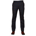 Y.BRAND-DARK BROWN GLEN CLUB CHECK CASUAL Pant for men-DP-1015. 